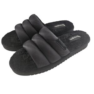 Koolaburra By UGG Rommie Black Fuzzy Slide Sandals Size 8